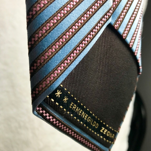 Ermenegildo Zegna Tie SOVEREIGN Blue pattern - Picture 4 of 6